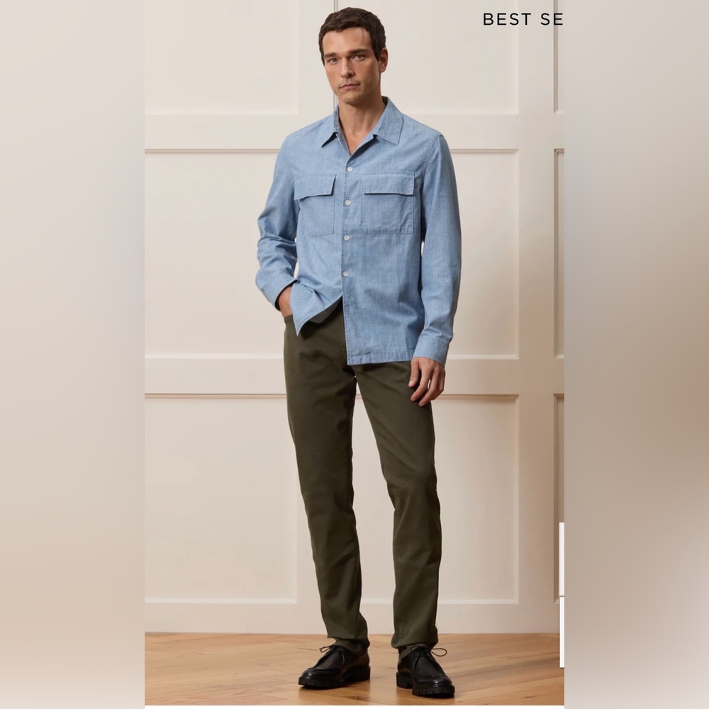 Todd Snyder Slim Fit Olive Green Chinos